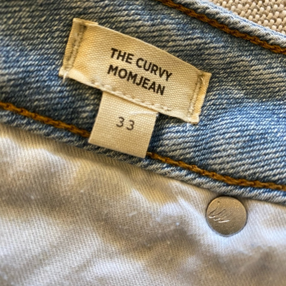 MADEWELL SIZE 33 The Curvy Momjean in Lowden Wash:  NF144 - Picture 8 of 9